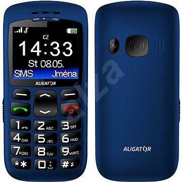 Aligator A670 Senior Blue - Mobilní telefon