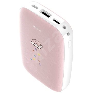 Baseus Mini Q Hand Warmer Power Bank 10000mAh Pink - Powerbanka