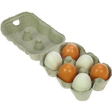 Dřevěné potraviny - Dřevěná vajíčka v krabičce - Jídlo do dětské kuchyňky