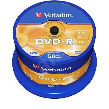 VERBATIM DVD-R AZO 4,7GB, 16x, spindle 50 ks - Média