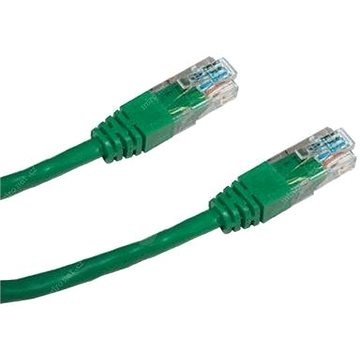 Datacom CAT5E UTP zelený 0.5m - Síťový kabel