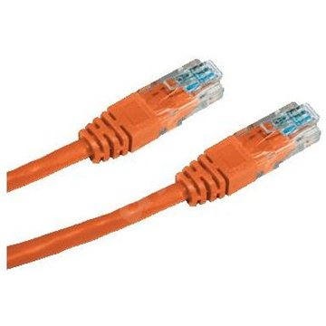 Datacom CAT5E UTP oranžový 0.5m - Síťový kabel