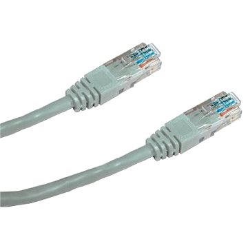 Datacom CAT6, UTP, 1m šedý - Síťový kabel