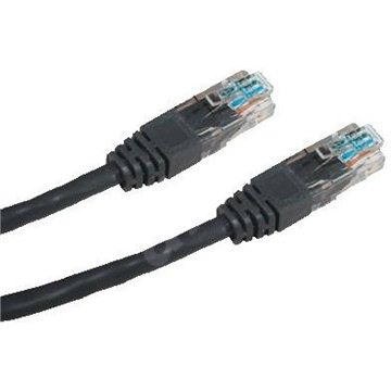 Datacom CAT5E UTP černý 7m - Síťový kabel