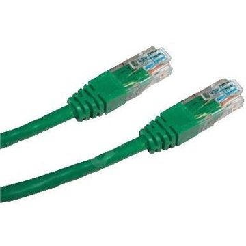 Datacom CAT5E UTP zelený 0.25m - Síťový kabel