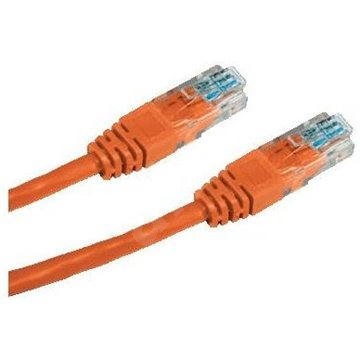 Datacom CAT5E UTP oranžový 0.25m - Síťový kabel