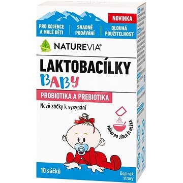 NatureVia Laktobacílky baby 10 sáčků - Probiotika