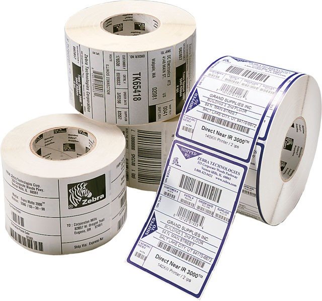 Zebra/Motorola Klebeetiketten für Thermaldruck 76mm x 51mm...
