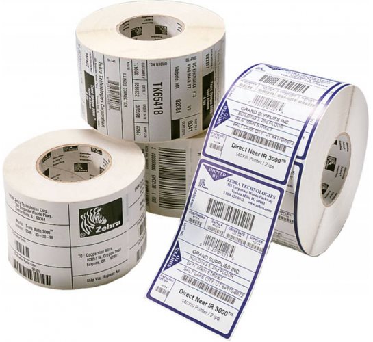 Zebra/Motorola Klebeetiketten für Thermaldruck 76mm x 51mm...
