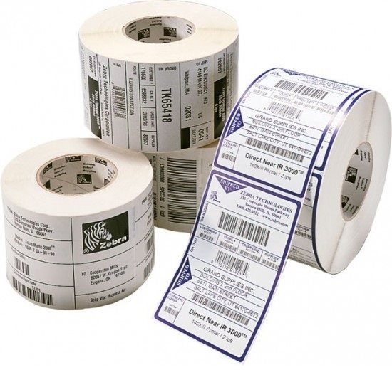 Zebra/Motorola Klebeetiketten für Thermodruck 102mm x 152mm...