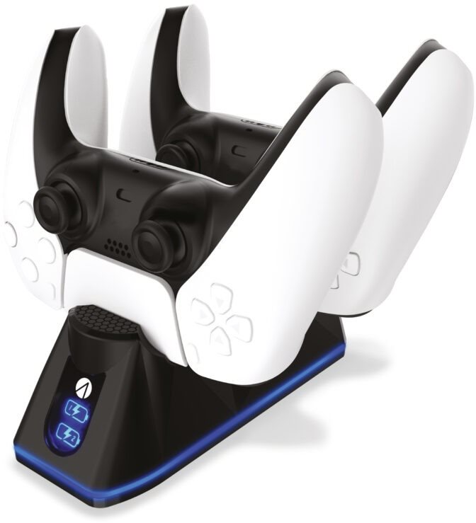 STEALTH Twin Charging Dock + Play and Charge Cable - Black - PS5...