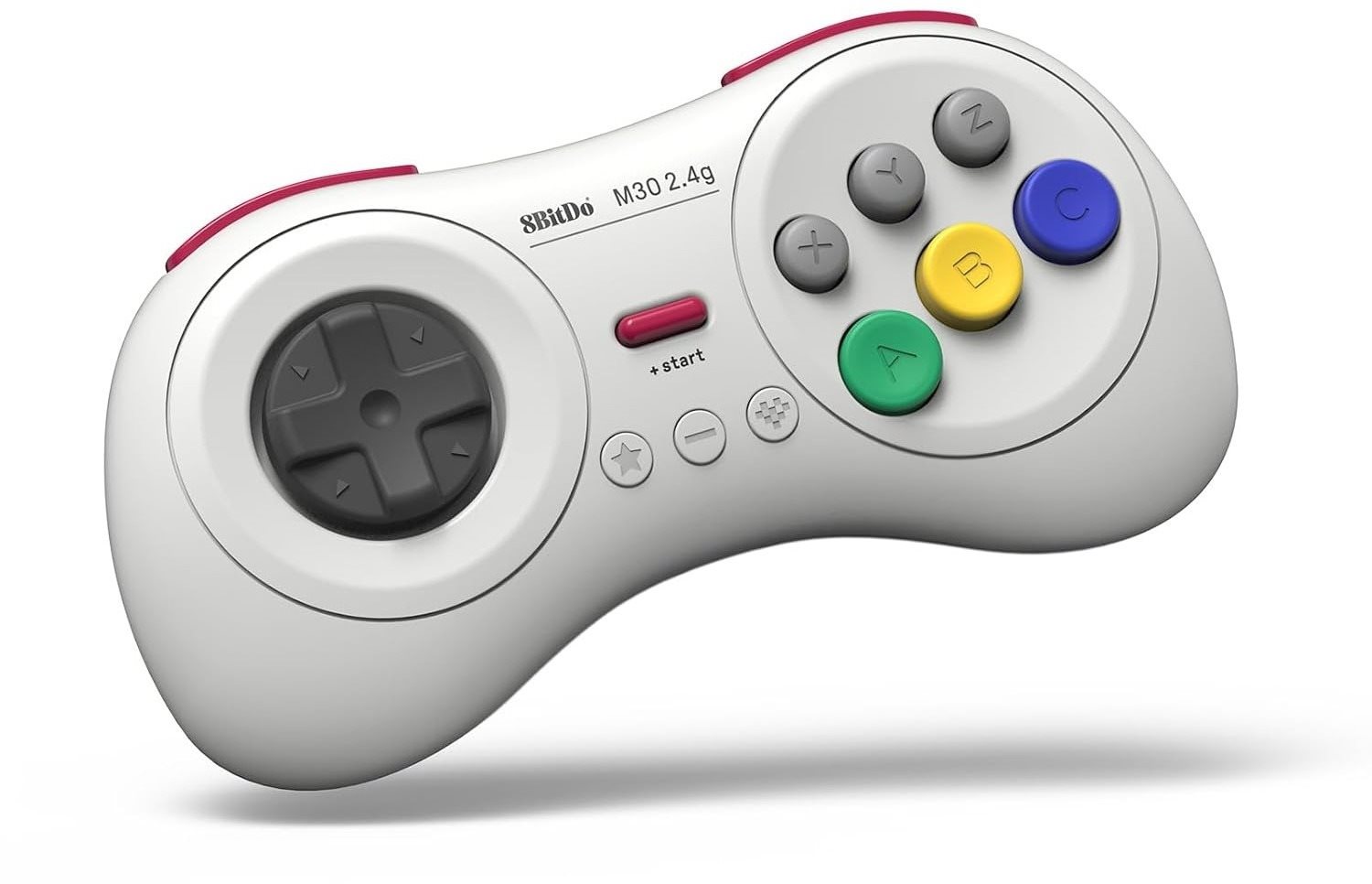 8BitDo M30 2.4G Wireless Pad - White - Nintendo Switch Gamepad