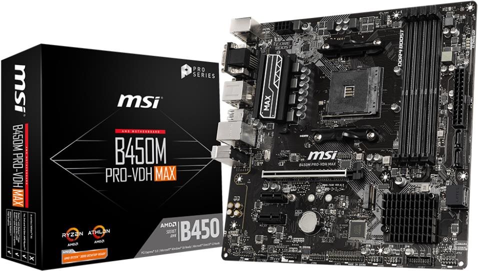 MSI B450M PRO-VDH MAX Motherboard