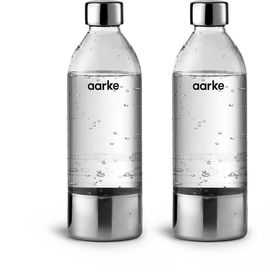 Aarke PET Water Bottle 1l (2-Pack) Szódagép palack