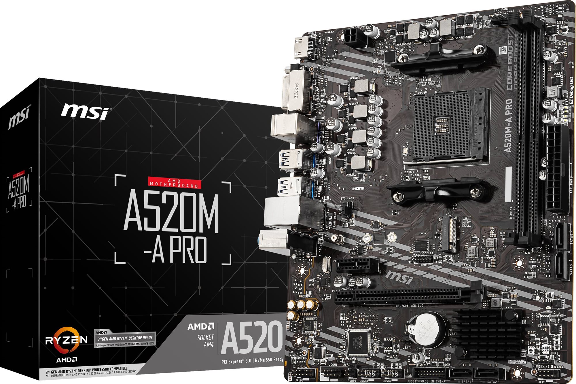 MSI A520M-A PRO Motherboard