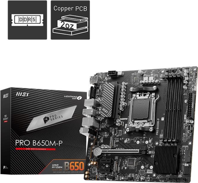MSI PRO B650M-P Alaplap