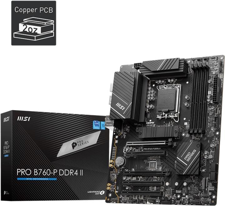 MSI PRO B760-P DDR4 II Alaplap