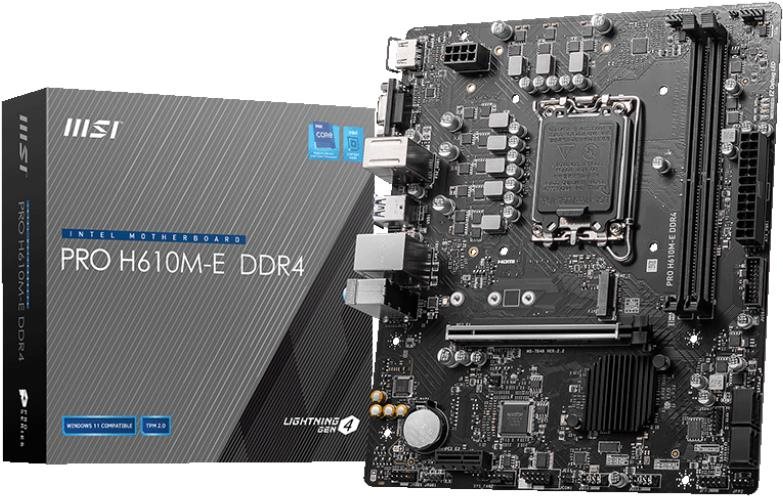 MSI PRO H610M-E DDR4 Alaplap