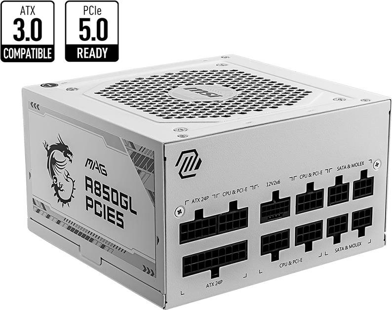MSI MAG A850GL PCIE5 WHITE PC-Netzteil