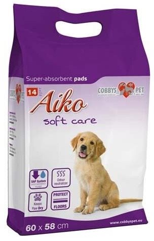 Cobbys Pet – AIKO Soft Care plenky pre psov 60 × 58 cm 50 ks...
