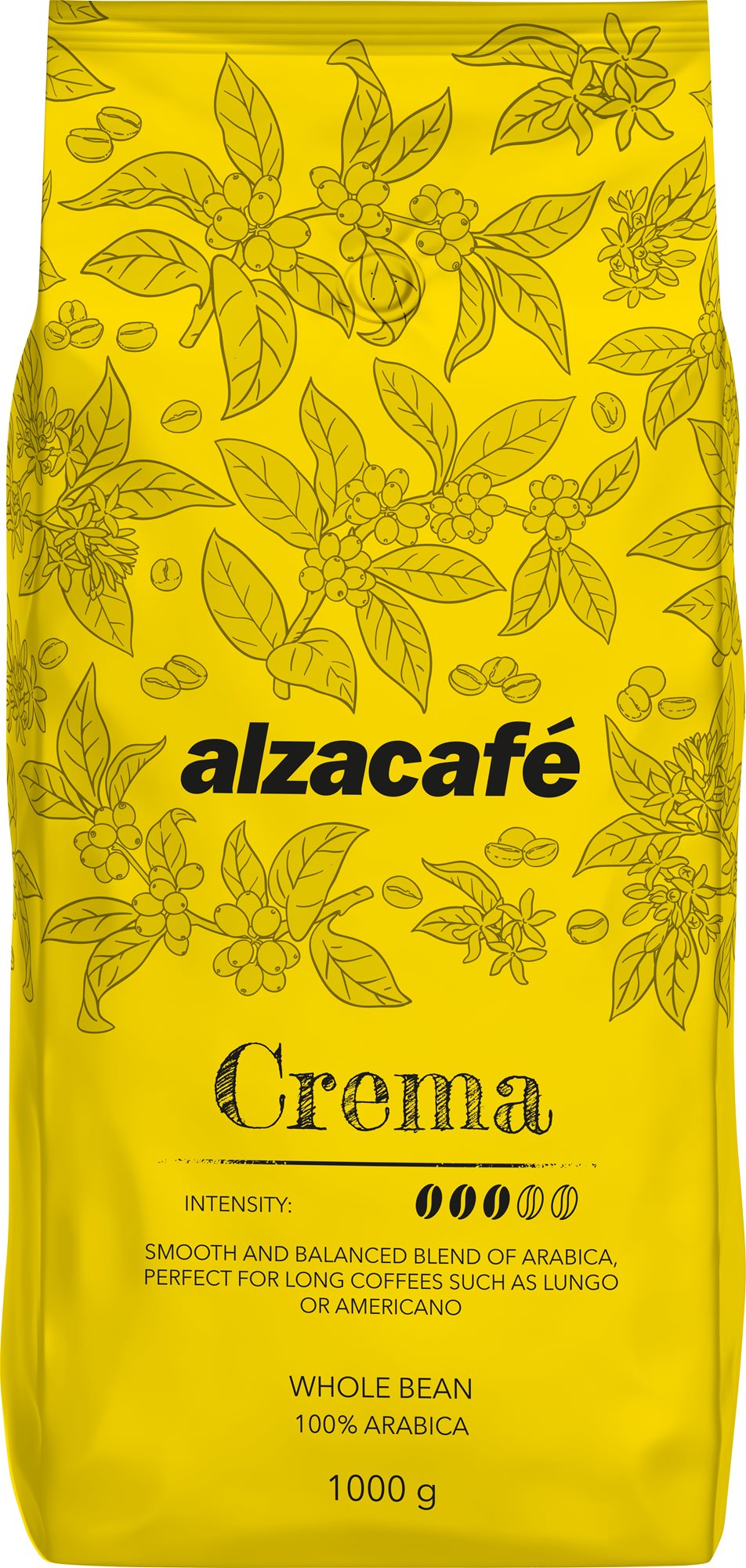 AlzaCafé Crema, szemes, 1000g Kávé