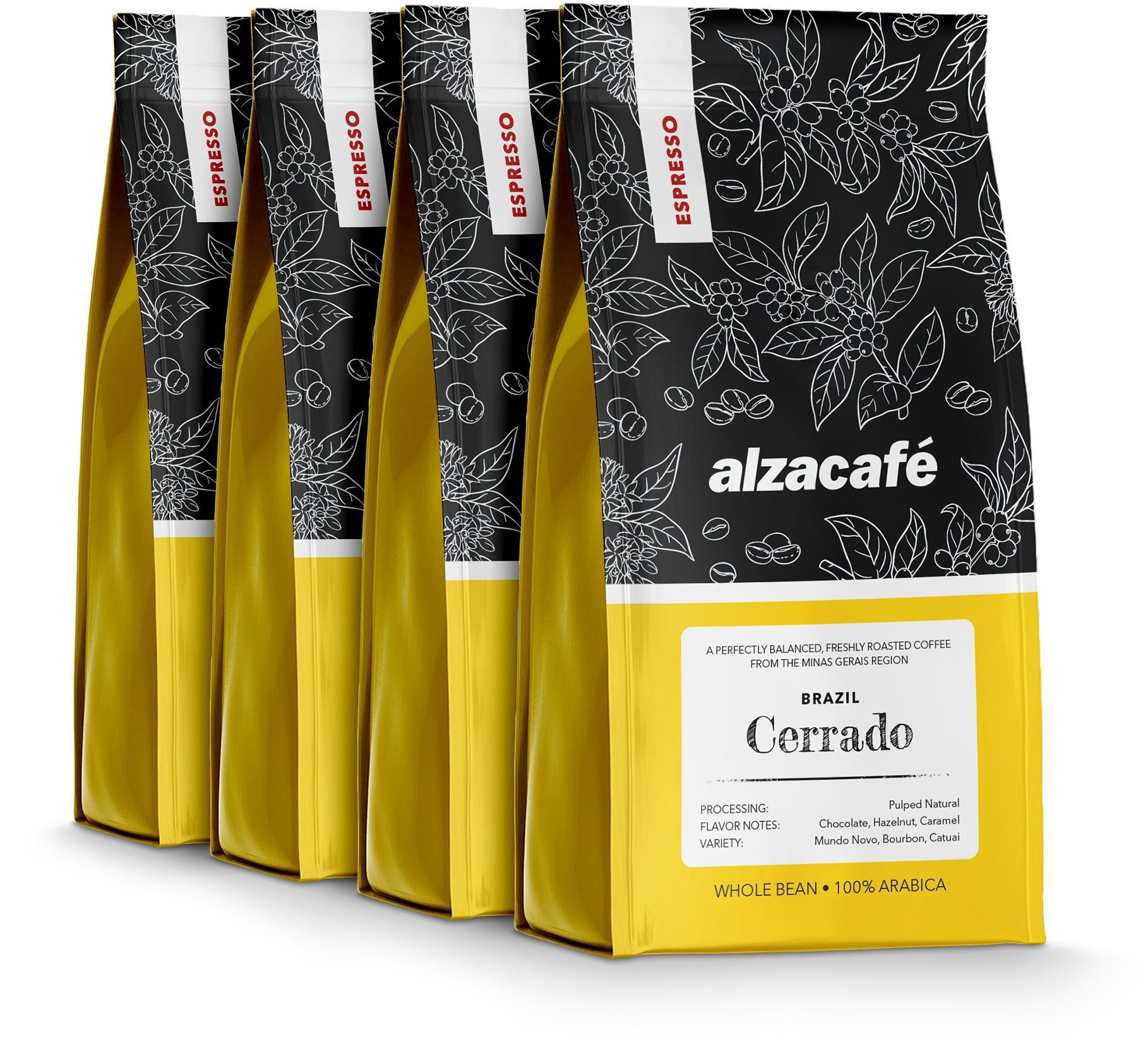 AlzaCafé Brazil Cerrado, 4x250g Kaffee