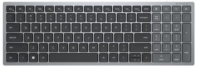 Dell Compact Wireless Multi-Device Keyboard - KB740 - US Tastatur