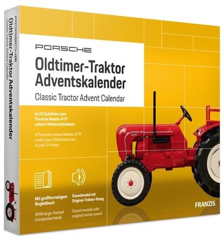 Franzis adventný kalendár Porsche Oldtimer Traktor so zvukom 1 : 43...