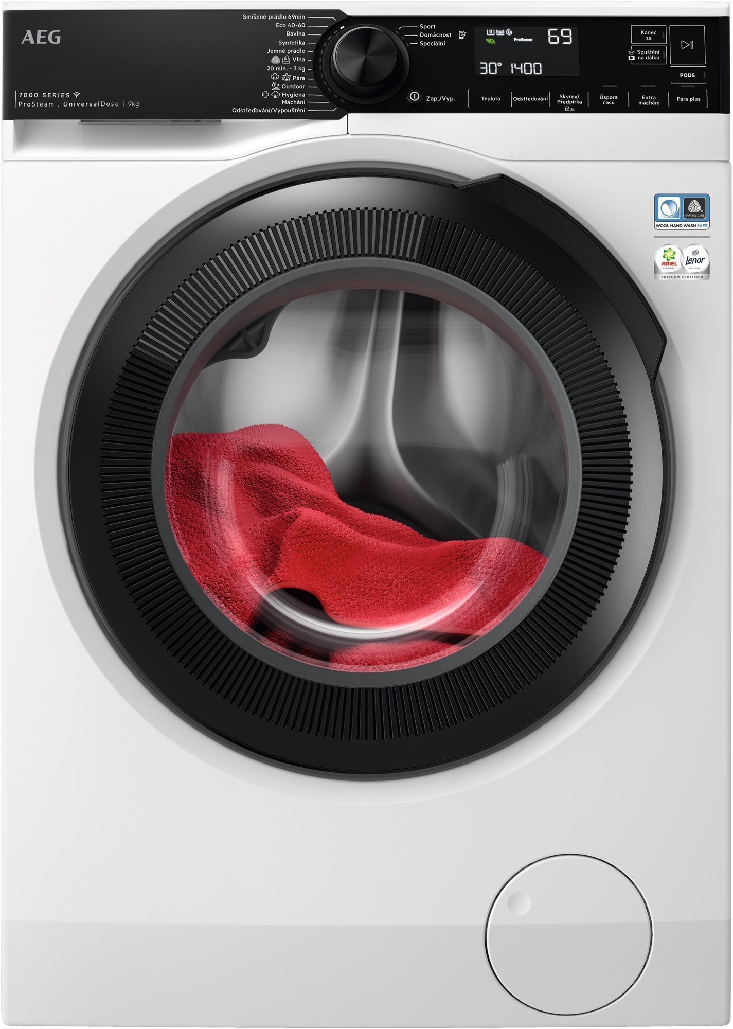 AEG 7 000 ProSteam® UniversalDose LFR73944OC Parná práčka