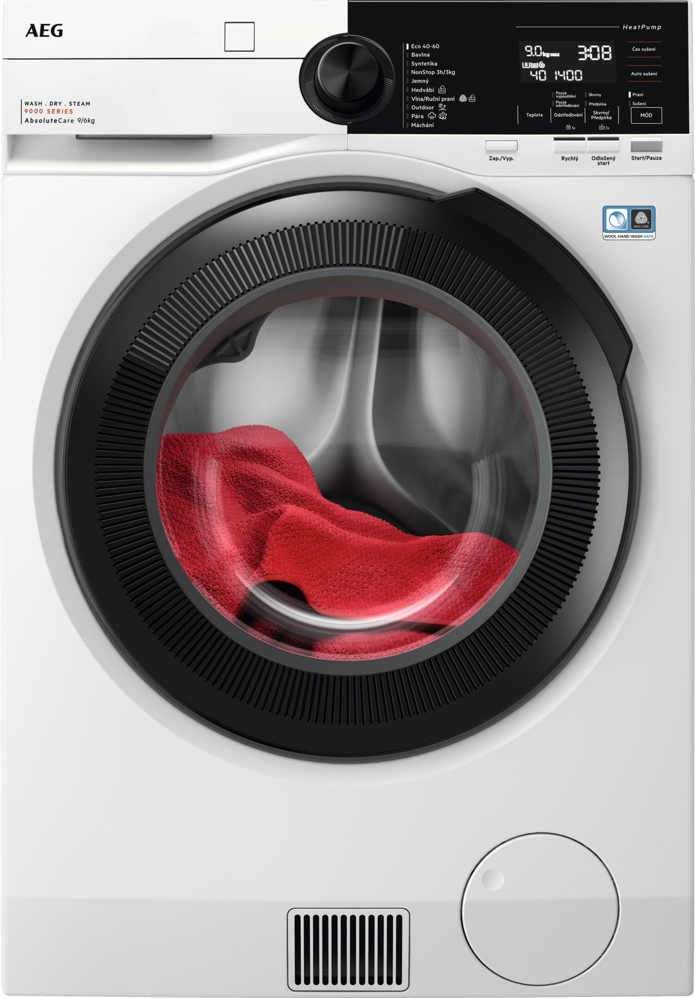 AEG 9000 AbsoluteCare® LWR96944BC Parná práčka so sušičkou