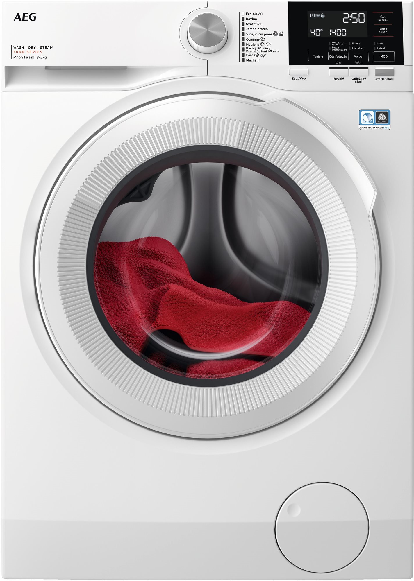 AEG 7000 ProSteam® LWR71842BC Parná práčka so sušičkou