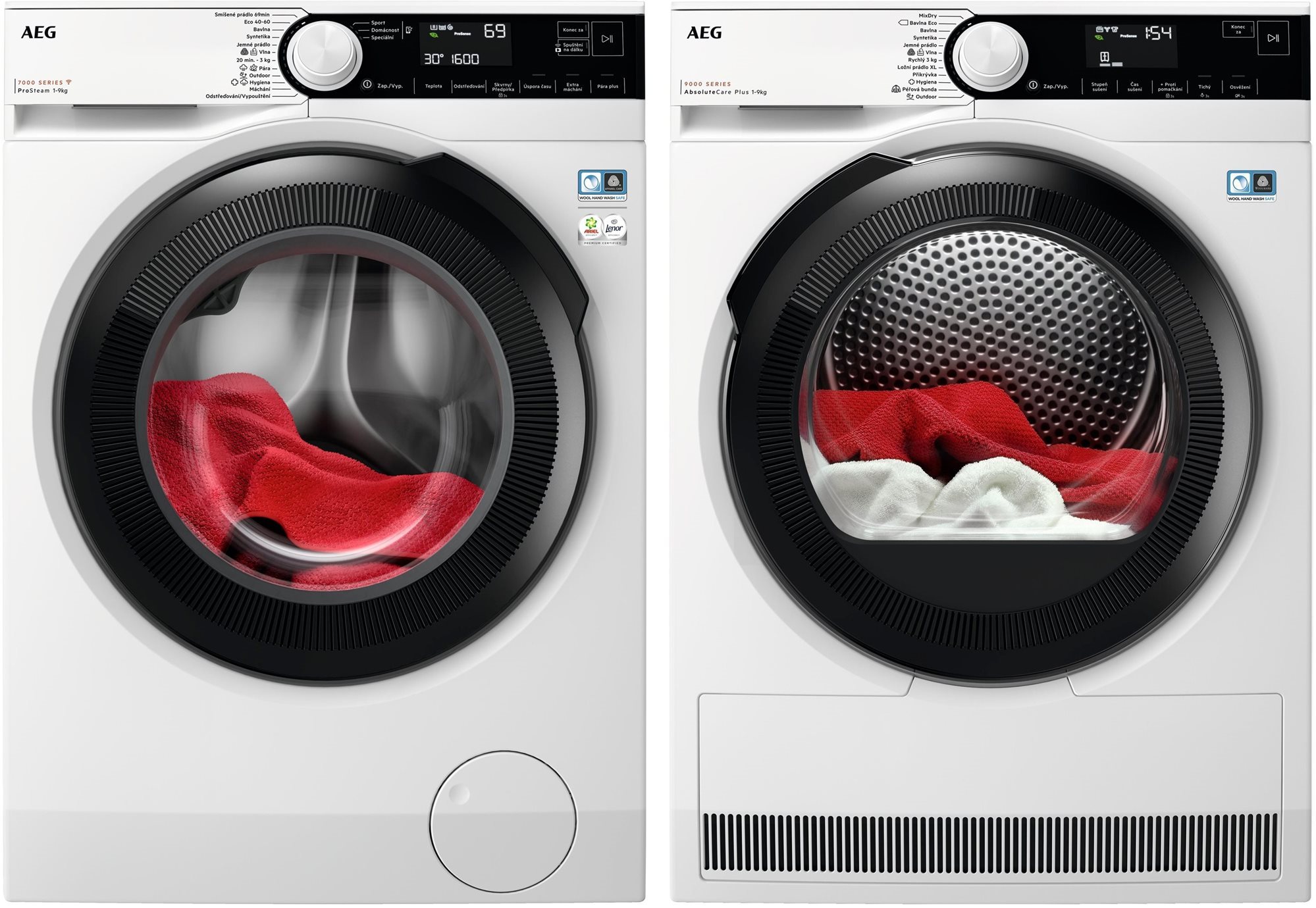 AEG 7000 ProSteam® LFR73964CC + AEG TR939M4C Set práčka a sušička