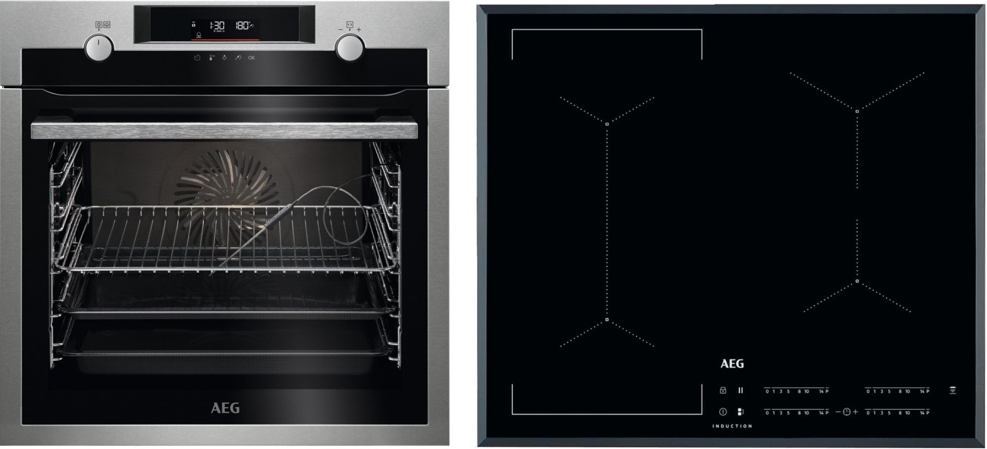 AEG Mastery SteamBake BCE558370M + AEG Mastery Bridge IKE64441FB...