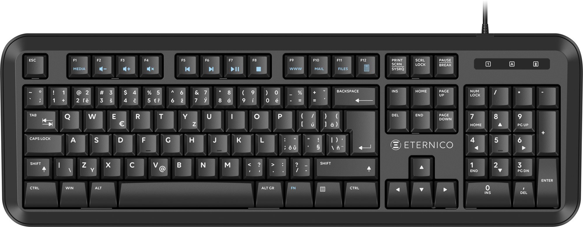 Eternico Wired KD100 - CZ/SK Keyboard