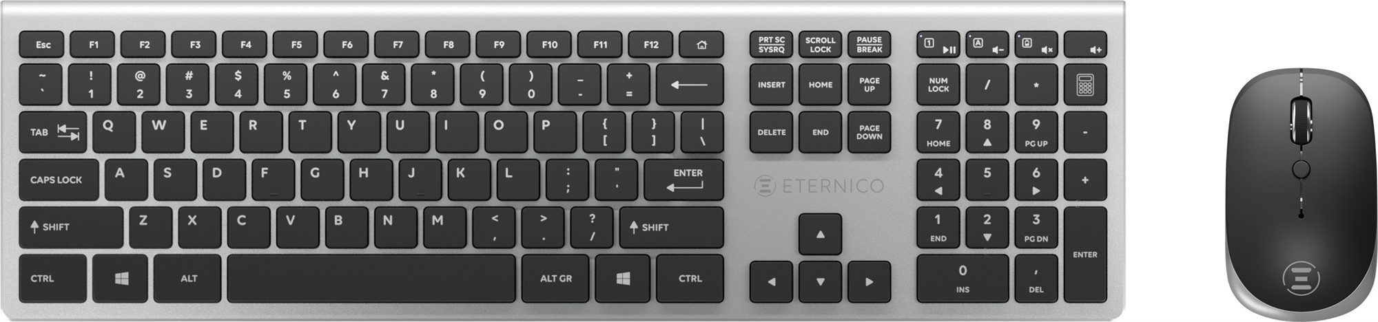 Eternico Wireless Set KS4001 - US Billentyűzet+egér szett