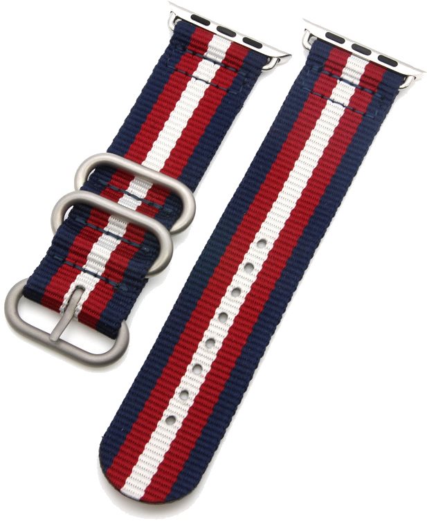 Eternico Nylon Band for Apple Watch 38mm / 40mm / 41mm blue/red...