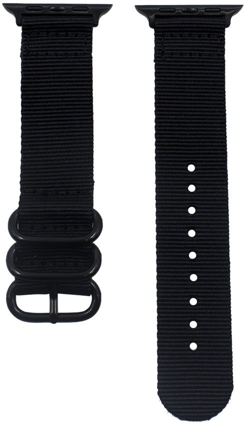 Eternico Nylon Band for Apple Watch 42mm / 44mm / 45mm black Watch...