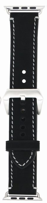 Eternico Leather Band 2 pour Apple Watch 42mm / 44mm / 45mm noir...