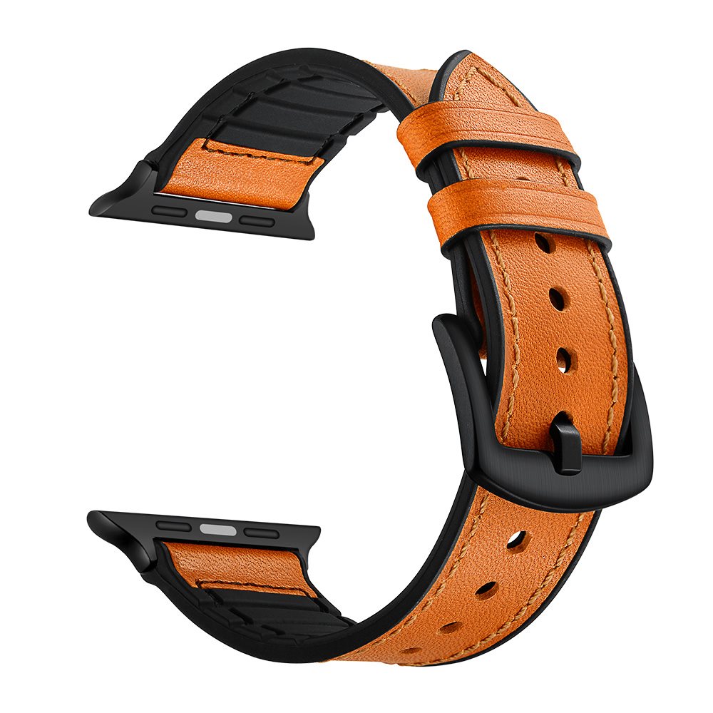 Eternico Leather and Silicone Band for Apple Watch 42mm / 44mm /...