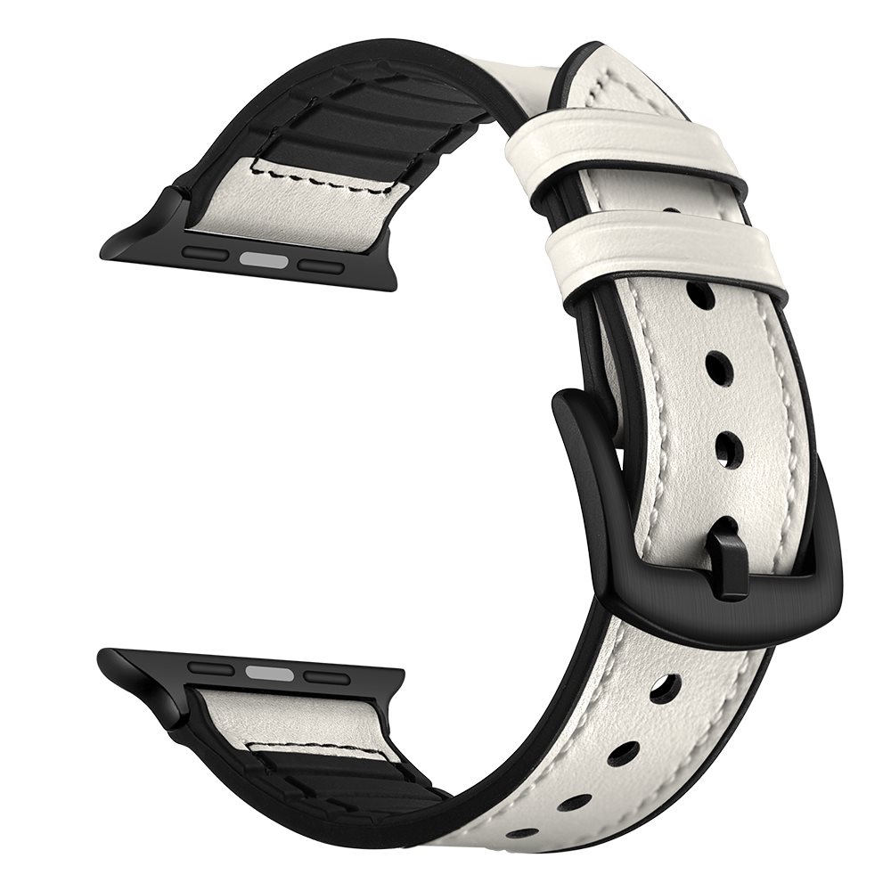 Eternico Leather and Silicone Band for Apple Watch 42mm / 44mm /...