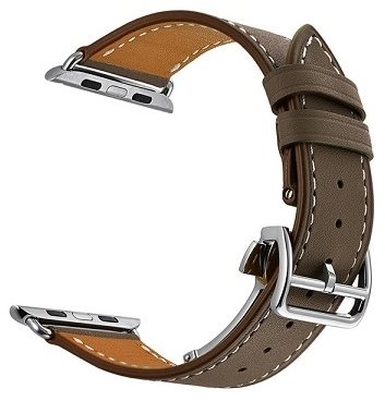 Eternico Leather Strap for Apple Watch 42mm / 44mm / 45mm dark...