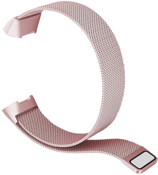 Eternico Steel Pink (Small) pour Fitbit Charge 3/4 Bracelet montre