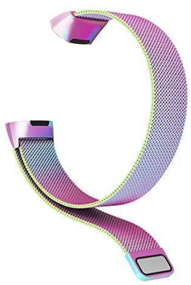 Eternico Steel Multicolor (Small) pour Fitbit Charge 3/4 Bracelet...