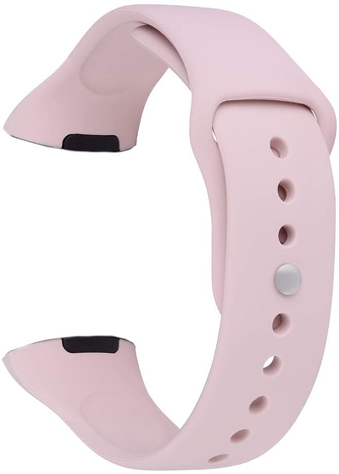Eternico Fitbit Charge 3 / 4 Silicone Pink (Small) Watch Strap