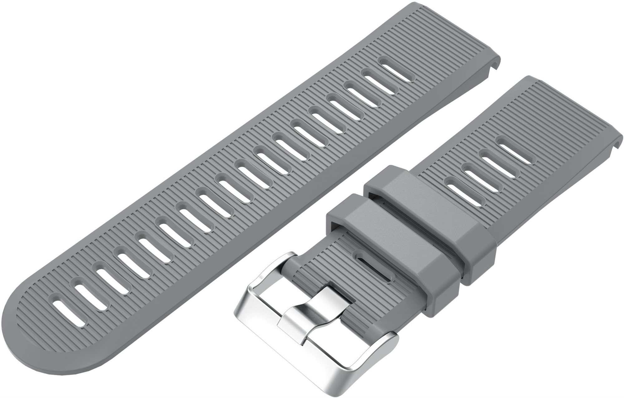 Eternico Garmin Quick Release 26 Silicone Band Silicone Silver...
