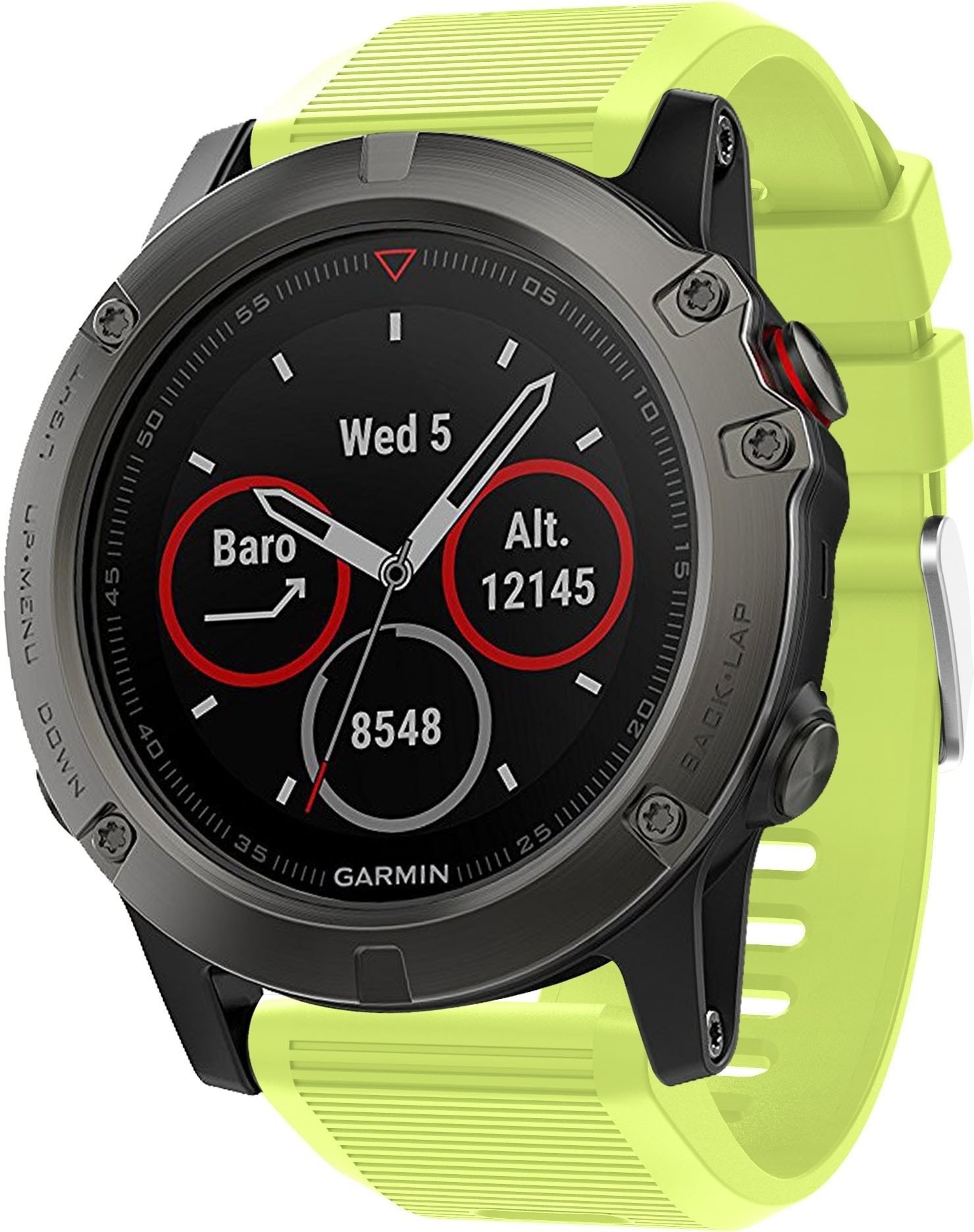 Eternico Garmin Quick Release 26 Silicone Band Silicone Silver...