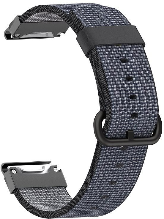 Eternico Nylon Quick Release 22mm black Watch Strap