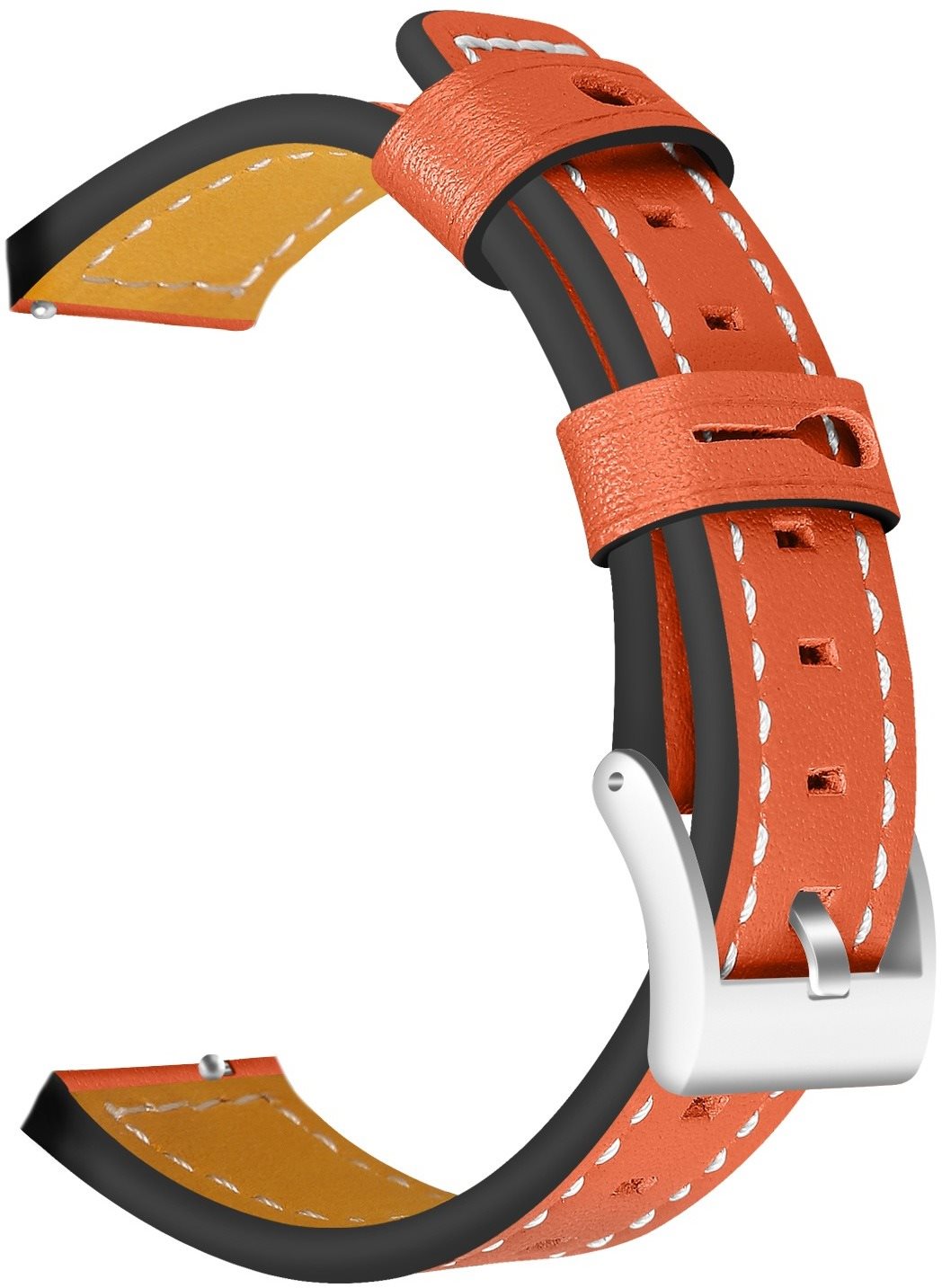 Eternico Genuine Leather Band universal Quick Release 20mm Brown...
