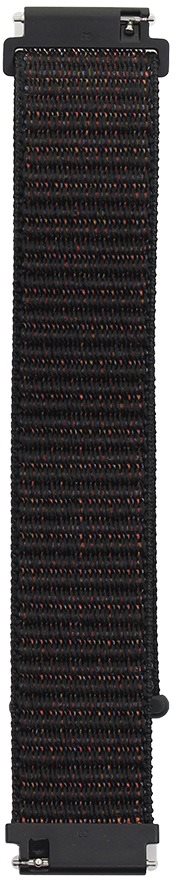 Eternico Nylon Loop universal Quick Release 22mm black Watch Strap