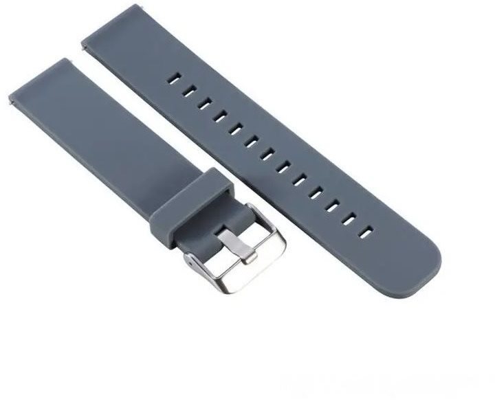 Eternico Silicone avec boucle métal grise pour Huawei Watch GT 2...